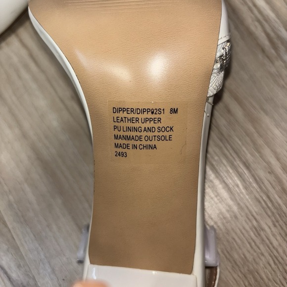 Steve Madden Dipper Ice Leather Slingback Heels Pointed Toe NWB 8 - Picture 7 of 8